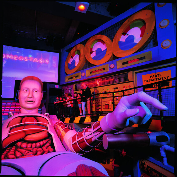 Tess, a 50-foot body simulator, located in the World of Life gallery