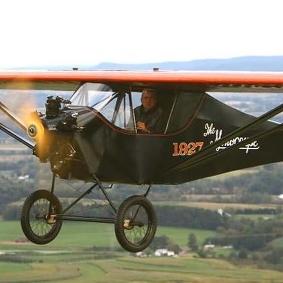 Velie Monocoupe in flight