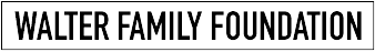 Logo reads Walter Family Foundation in black text within black rectangle.