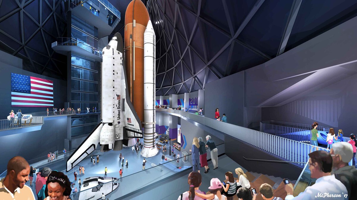 Rendering of future Samuel Oschin Air and Space Center