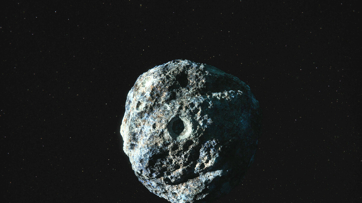 Metallic Asteroid in Asteroid Hunters 3D
